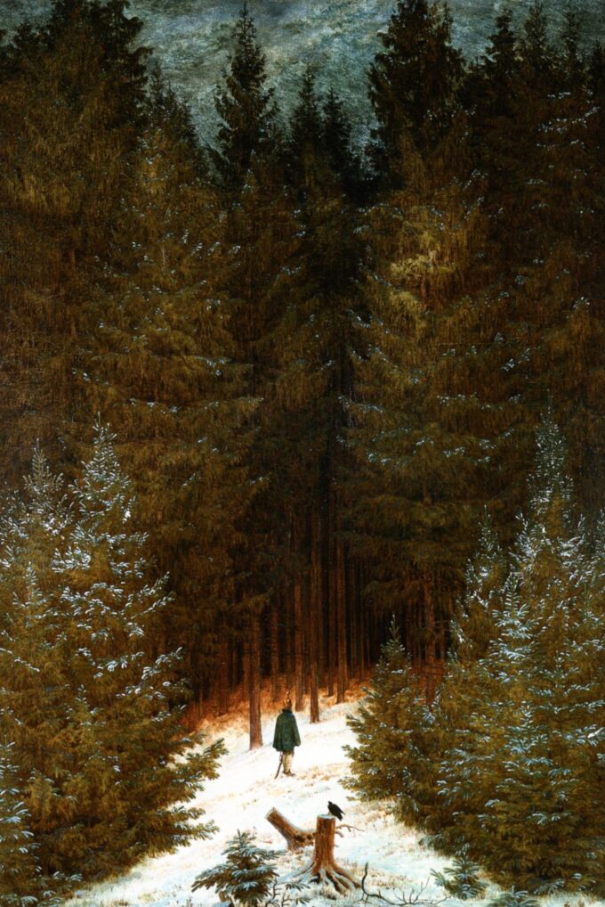 Il cacciatore nella foresta – Caspar David Friedrich Caspar David Friedrich 70x105