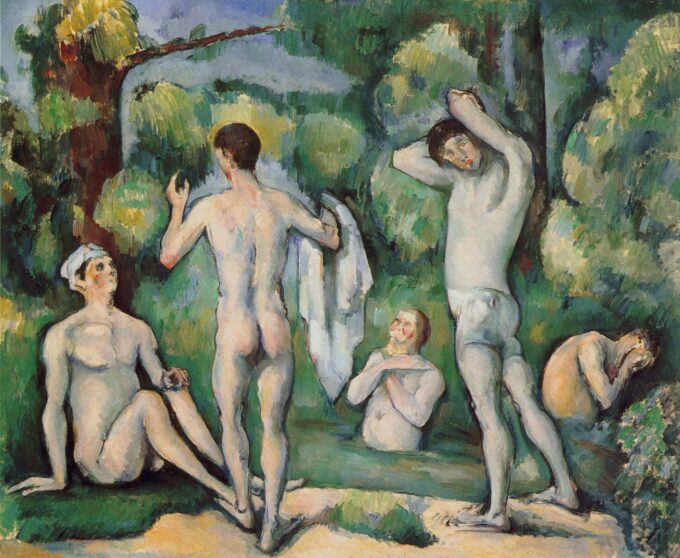 Cinque bagni – Paul Cézanne Paul Cézanne 85x75