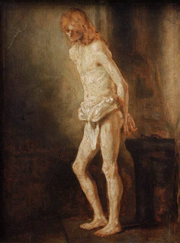 Rembrandt, Il Cristo al pilastro della flagellazione – Rembrandt van Rijn Rembrandt van Rijn 70x105