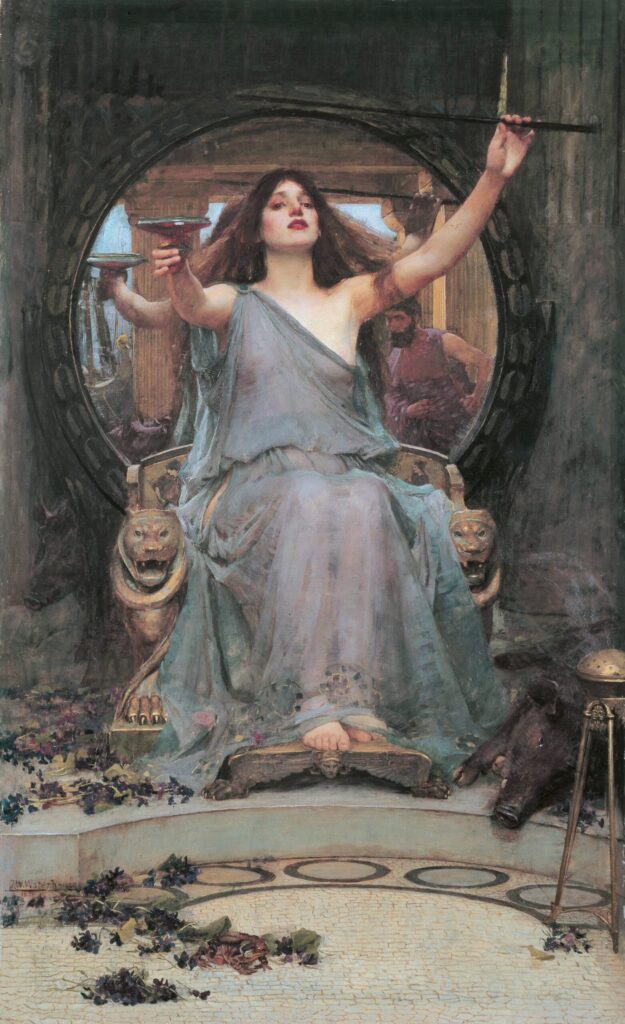 Circé che offre la coppa a Ulisse – John William Waterhouse John William Waterhouse 70x105