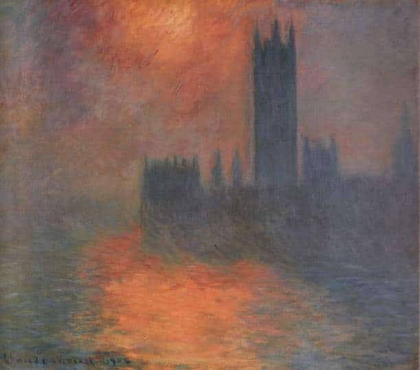 Il Parlamento, tramonto (W 1607) – Claude Monet Claude Monet 70x70