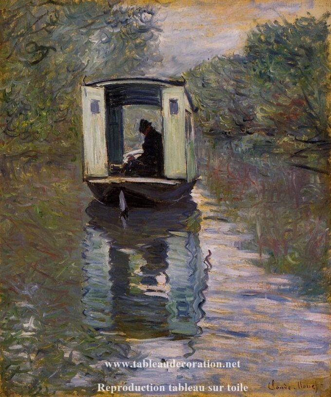 Il Bateau-atelier – Tavolozza Monet Claude Monet 70x85