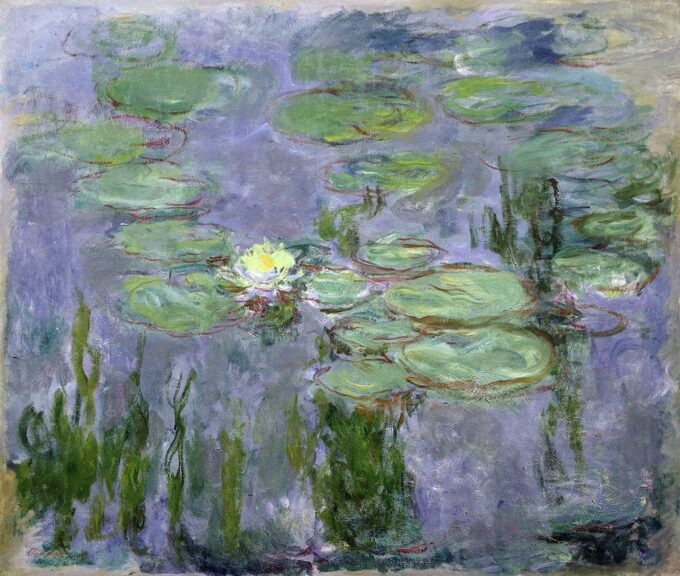 Ninfee, 1915 – Claude Monet "Les Nymphéas" di Claude Monet 85x75