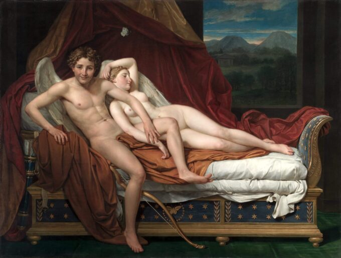 Amore e Psiche – Jacques-Louis David Jacques-Louis David 85x75