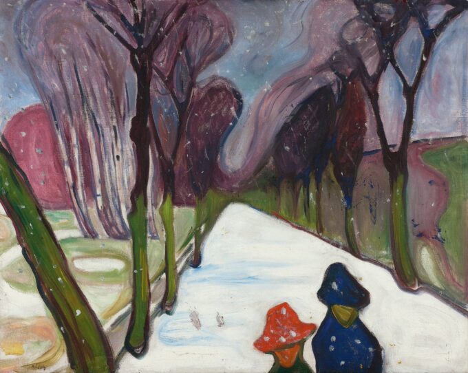 Nuova neve nell’avenue – Edvard Munch Edvard Munch 85x75