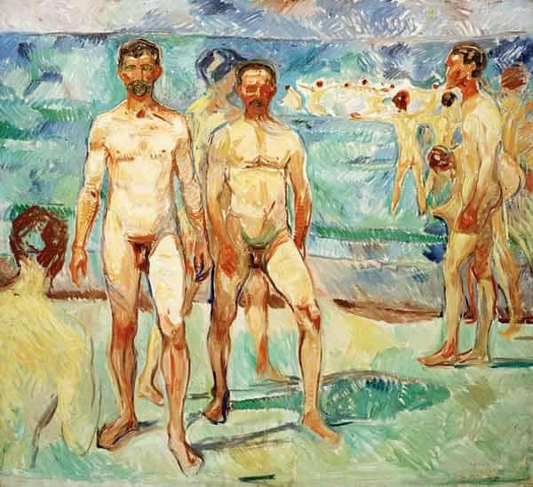 Uomini sulla spiaggia – Edvard Munch Edvard Munch 70x70