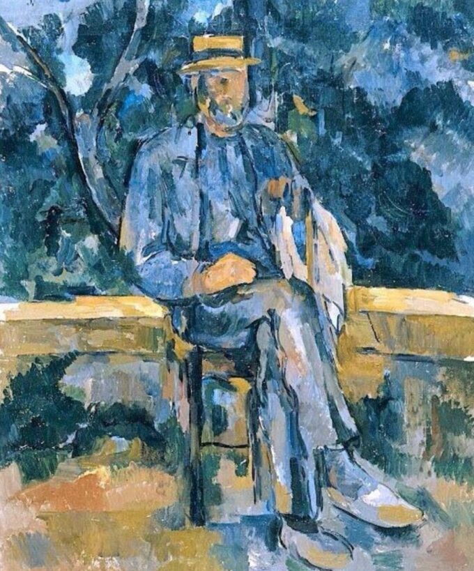 Uomo seduto – Paul Cézanne Paul Cézanne 70x85