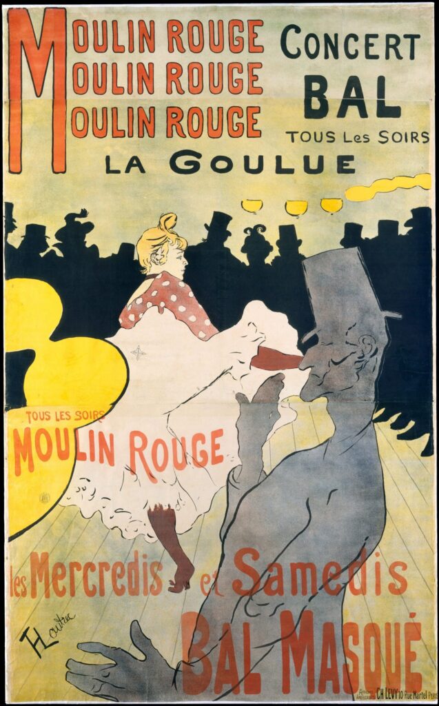 Moulin-Rouge – La Goulue – Toulouse Lautrec Henri de Toulouse-Lautrec 70x105