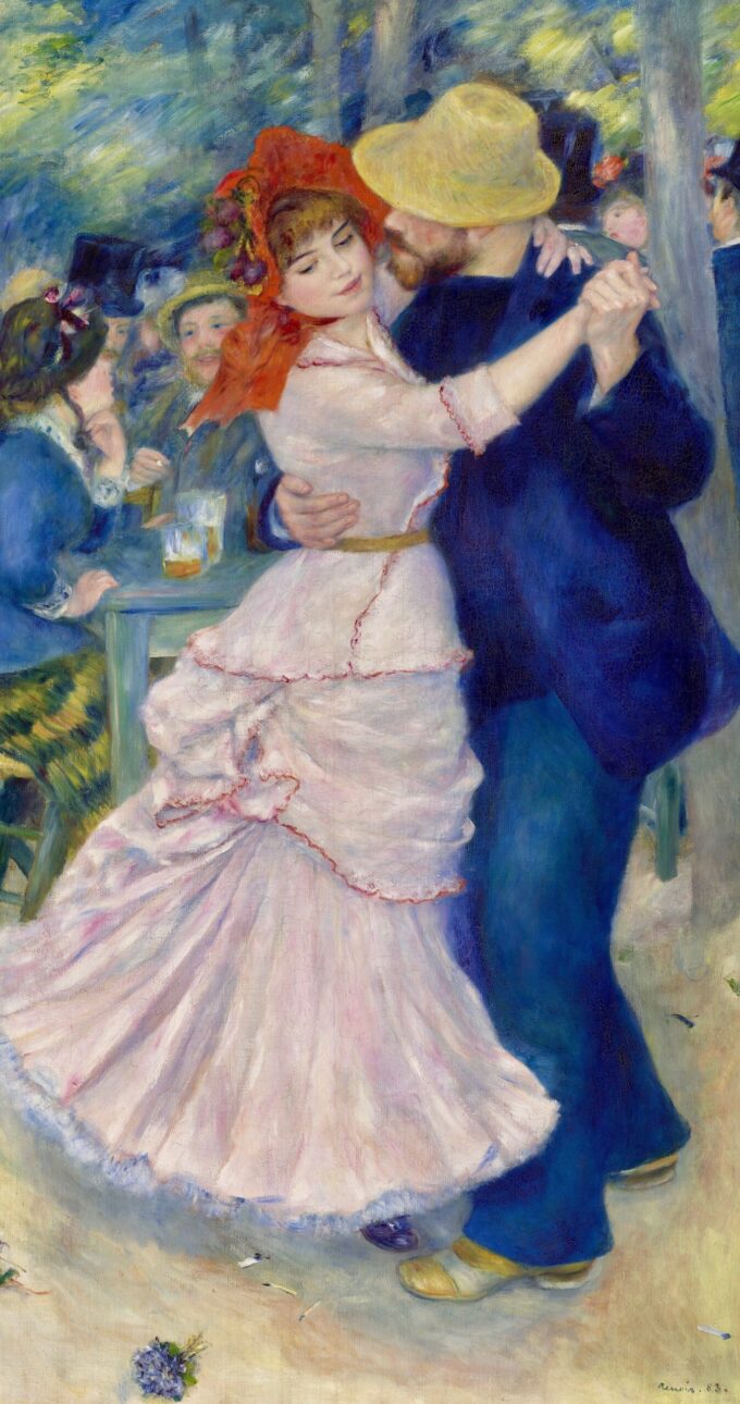 La Danza a Bougival – Pierre-Auguste Renoir Pierre-Auguste Renoir 70x140