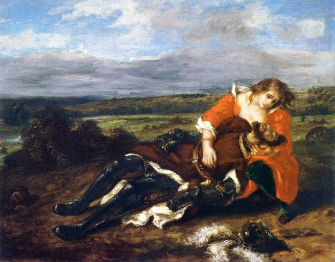 La morte di Lara – Eugène Delacroix Eugène Delacroix 85x75