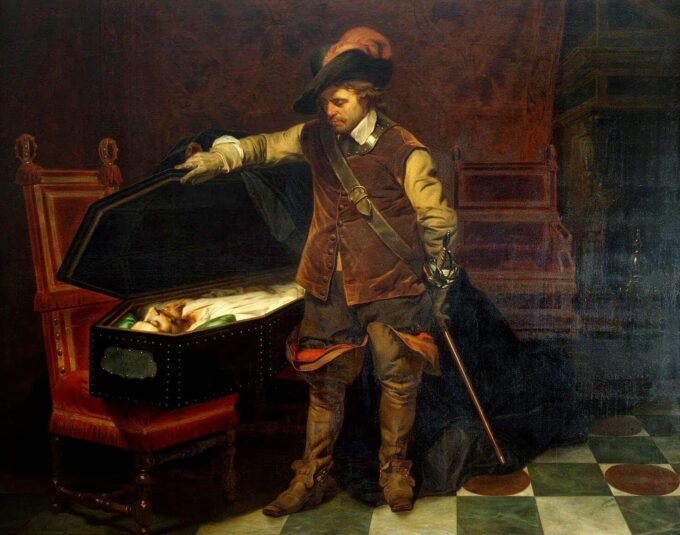 Cromwell e il cadavere di Carlo I – Paul Delaroche Paul Delaroche 85x75