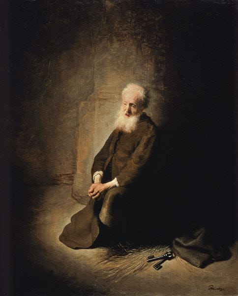 San Pietro nella prigione – Rembrandt van Rijn Rembrandt van Rijn 70x85