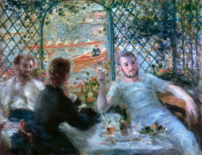 Il pranzo al Ristorante Fournaise (Il pranzo dei rematori) – Pierre-Auguste Renoir Pierre-Auguste Renoir 85x75