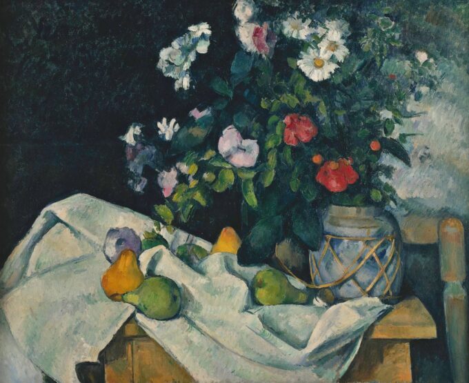 Natura morta con fiori – Paul Cézanne Paul Cézanne 85x75