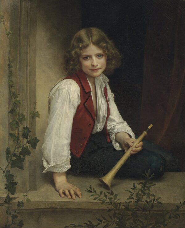 Il Pifferaio di William Bouguereau William Bouguereau 70x85