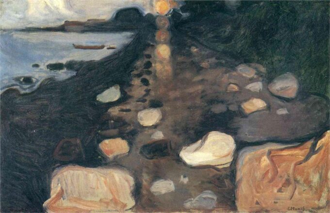 Chiar di luna sulla spiaggia – Edvard Munch Edvard Munch 105x70