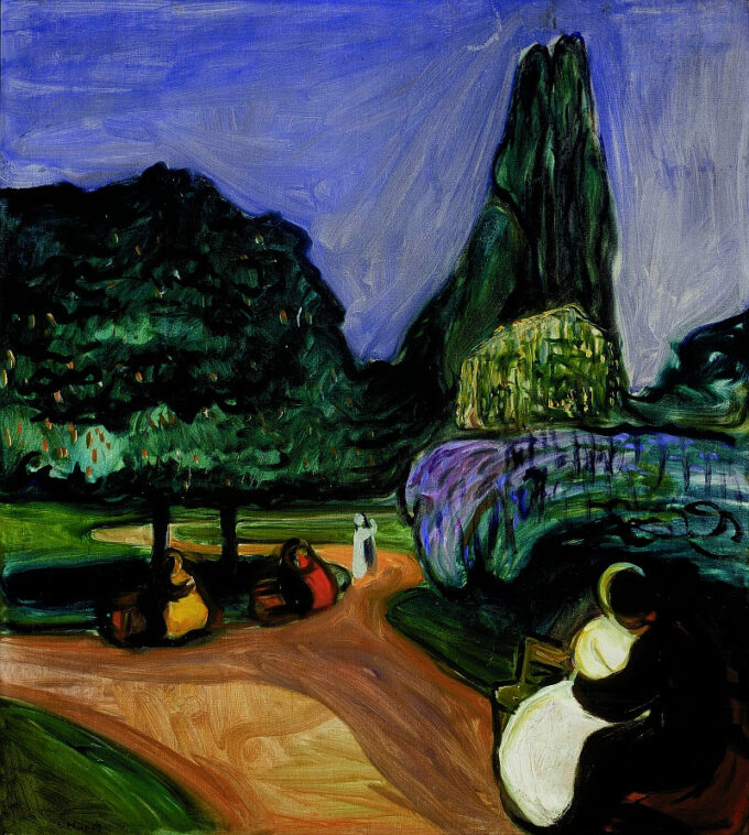 Notte d’estate a Studenterlunden – Edvard Munch Edvard Munch 70x70