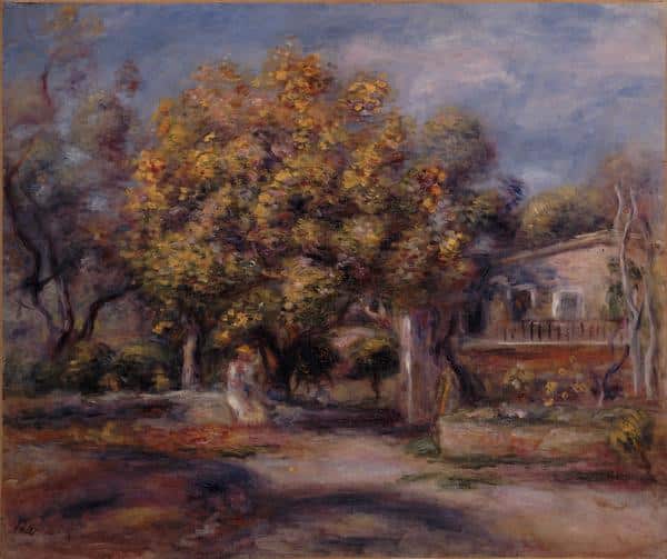 Entrata della casa e del giardino a Cagnes – Pierre-Auguste Renoir Pierre-Auguste Renoir 85x75