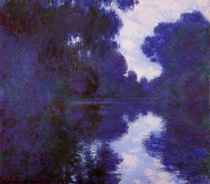 Matinée sulla Senna, tempo netto – Claude Monet "Matinées" di Claude Monet 70x70