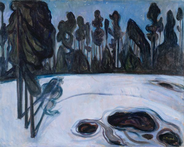 Paesaggio invernale di Edvard Munch Edvard Munch 85x75