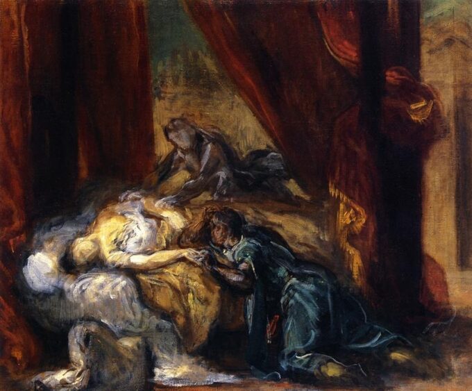 La morte di Desdemona – Eugène Delacroix Eugène Delacroix 85x75