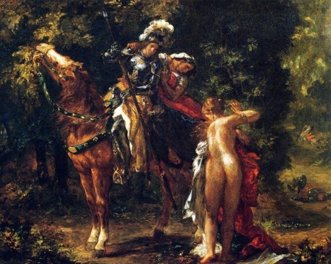 Marfisa e Pinabello – Eugène Delacroix Eugène Delacroix 85x75