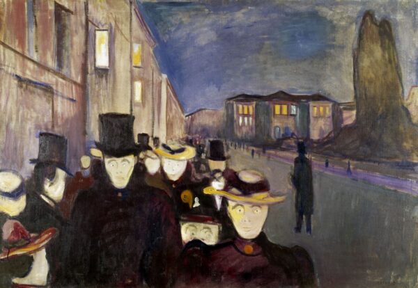 Serata sull’avenue Karl Johan – Edvard Munch Edvard Munch 105x70