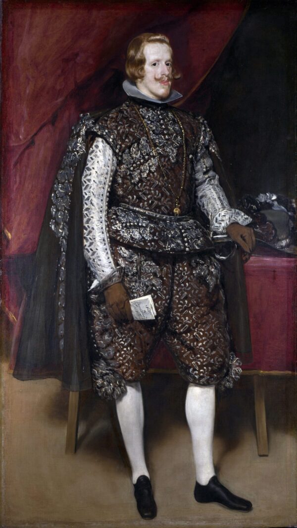 Ritratto di Filippo IV di Spagna, bruno e argento – Diego Velázquez Diego Velázquez 70x120