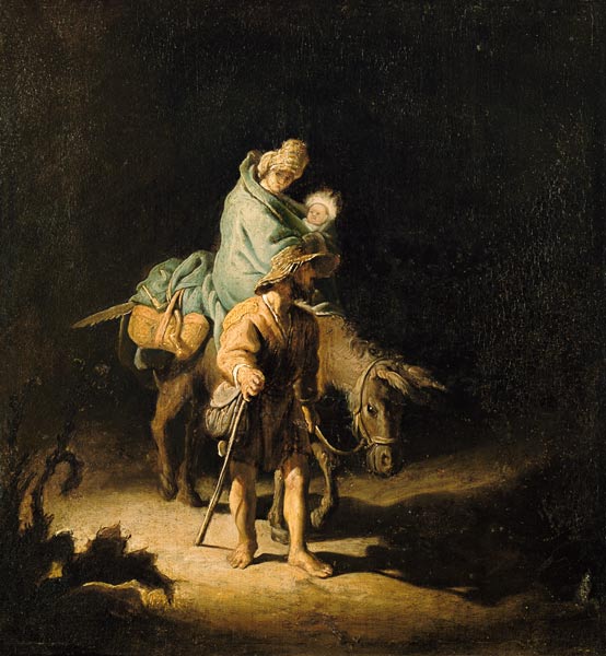 Evasione dall’Egitto – Rembrandt van Rijn Rembrandt van Rijn 70x70