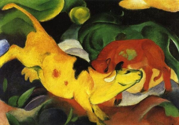 Mucche Rosse Verdi Gialle – Franz Marc Franz Marc 105x70