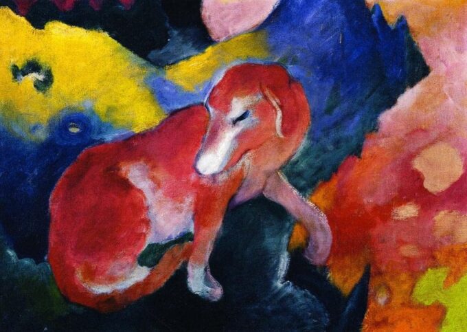 Cane rosso – Franz Marc Franz Marc 105x70