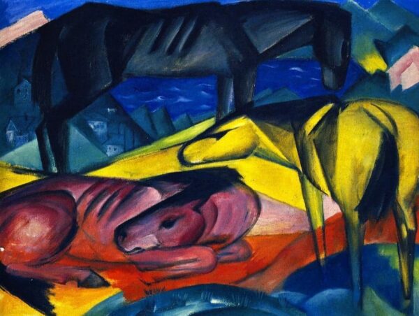 Tre cavalli II – Franz Marc Franz Marc 85x75