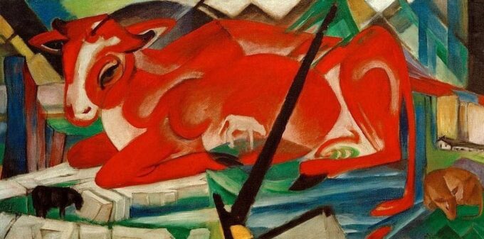 La mucca del mondo – Franz Marc Franz Marc 140x70