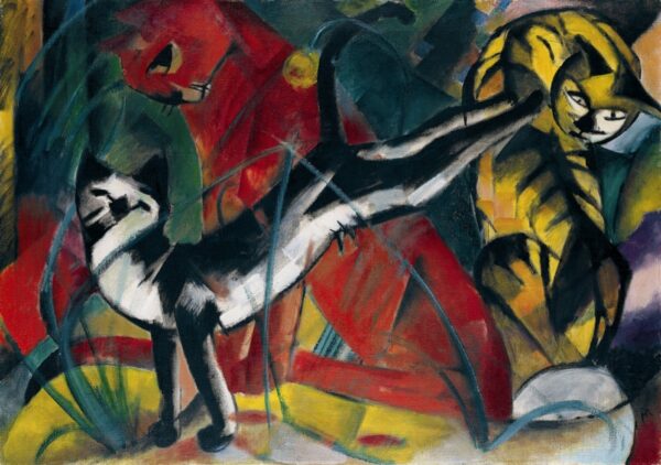 Tre gatti – Franz Marc Franz Marc 105x70