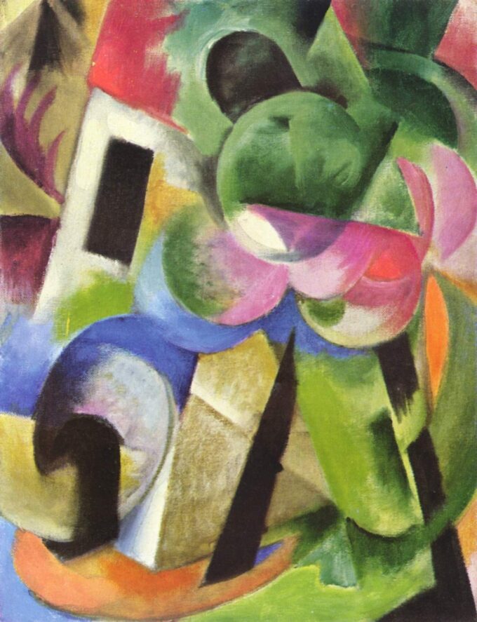 Casa con alberi – Franz Marc Franz Marc 70x85