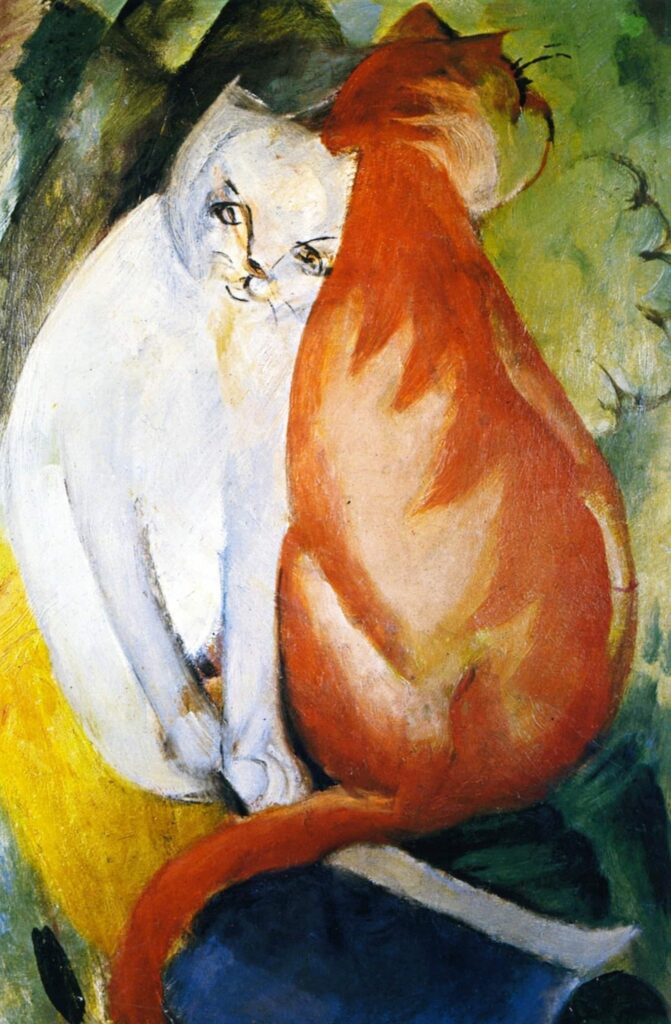 Chats, rosso e bianco – Franz Marc Franz Marc 70x105