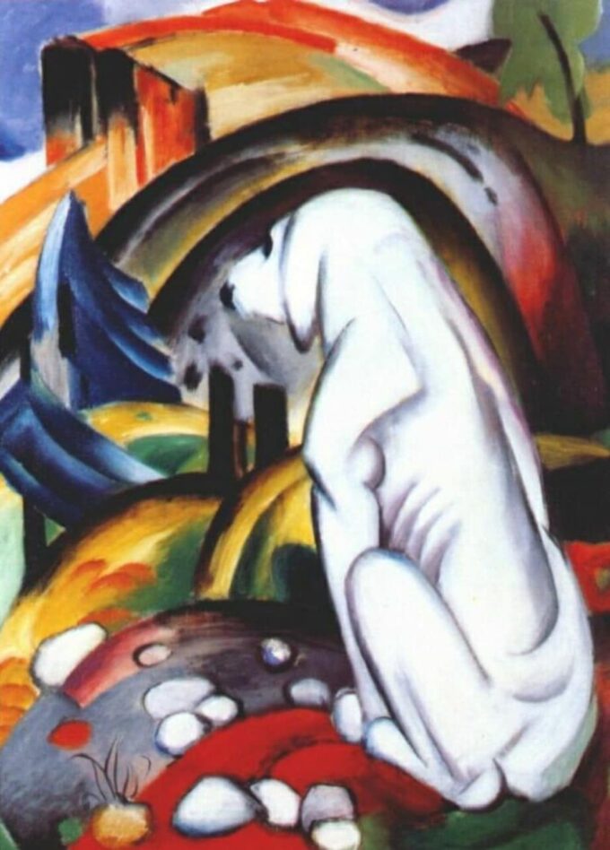 Il cane bianco – Franz Marc Franz Marc 70x105