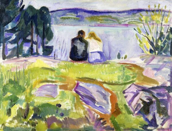 Primavera (Innamorati sulla riva) – Edvard Munch Edvard Munch 85x75