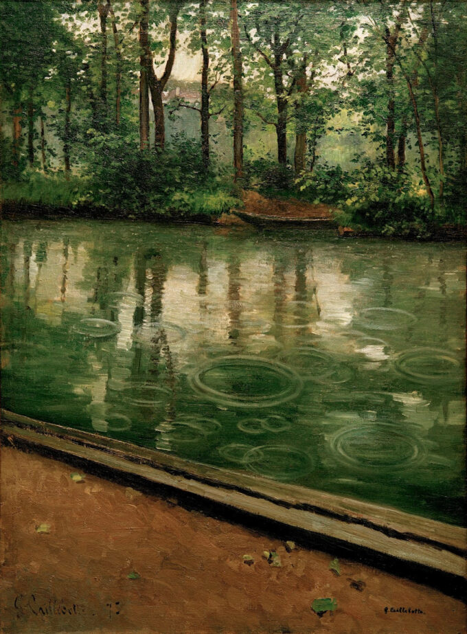 L’Yerres, pioggia – Caillebotte Gustave Caillebotte 70x105