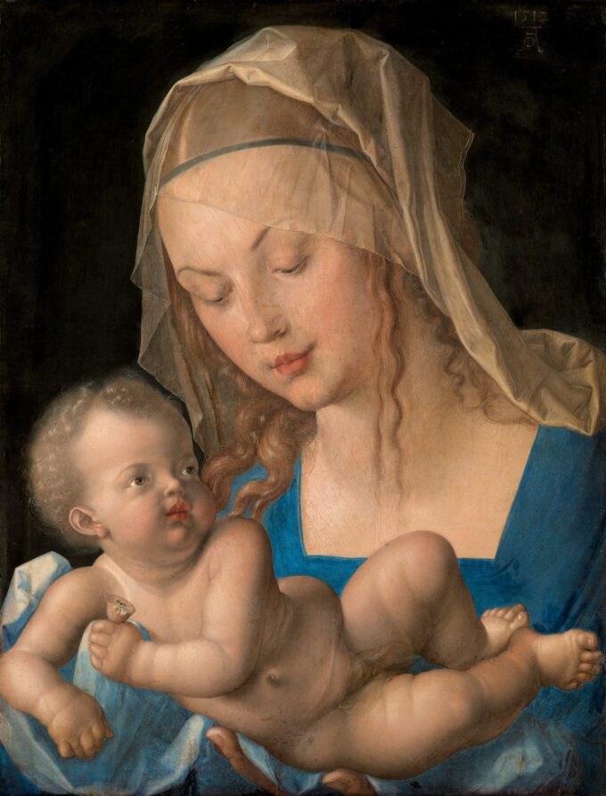 La Madonna e le coppe di pera – Albrecht Dürer Albrecht Dürer 70x85