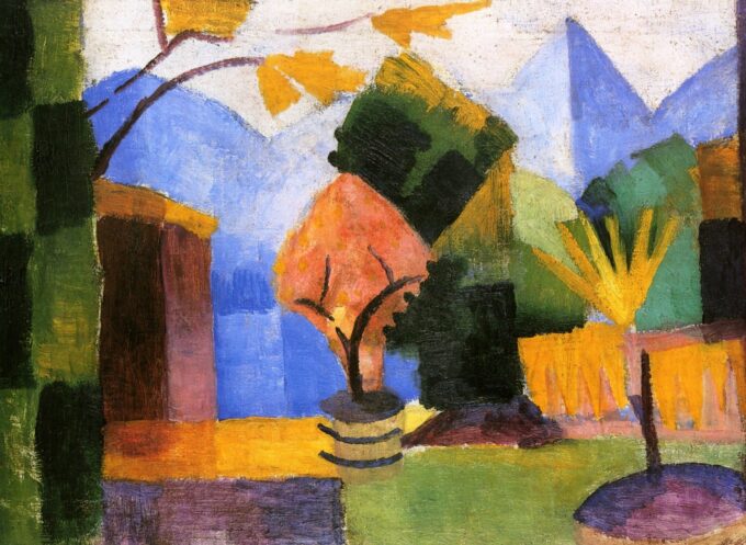 Giardino al lago di Thun – August Macke August Macke 105x70