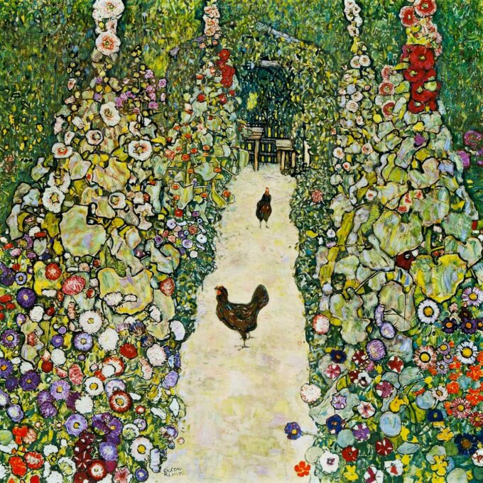 Viale di giardino con le galline – Gustav Klimt Gustav Klimt 70x70