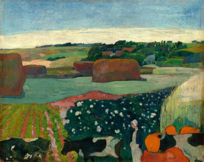 La balla di fieno in Bretagna – Paul Gauguin Paul Gauguin 85x75