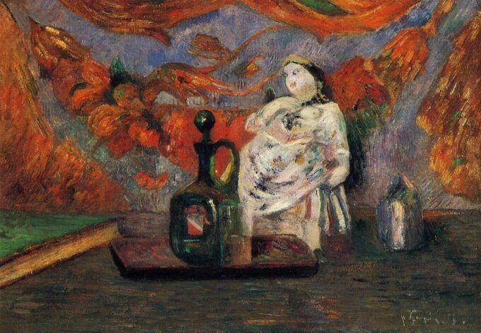 Natura morta con una figurina in ceramica – Paul Gauguin Paul Gauguin 105x70