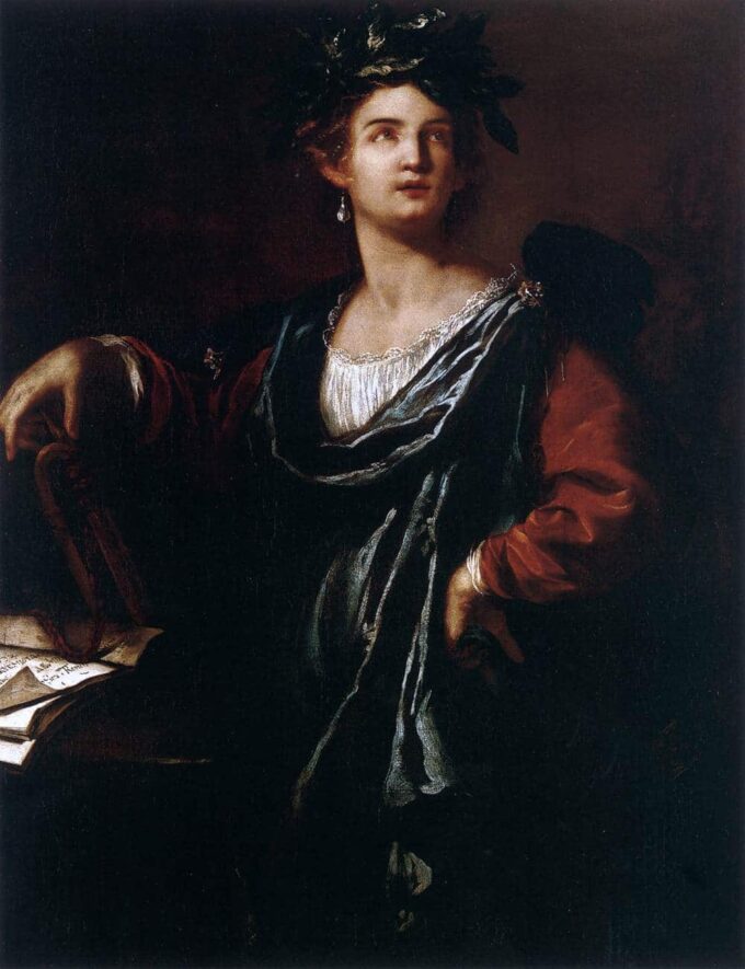 Clio, la musa della storia – Artemisia Gentileschi Artemisia Gentileschi 70x85