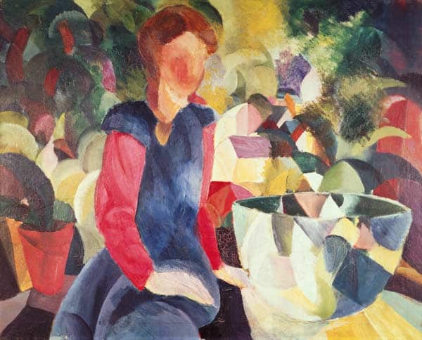 Ragazza con una ciotola di pesce – August Macke August Macke 85x75