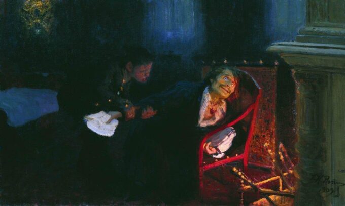 Gogol brucia il manoscritto della seconda parte delle « Anime morte » – Ilya Repin Il'ja Efimovič Repin 105x70