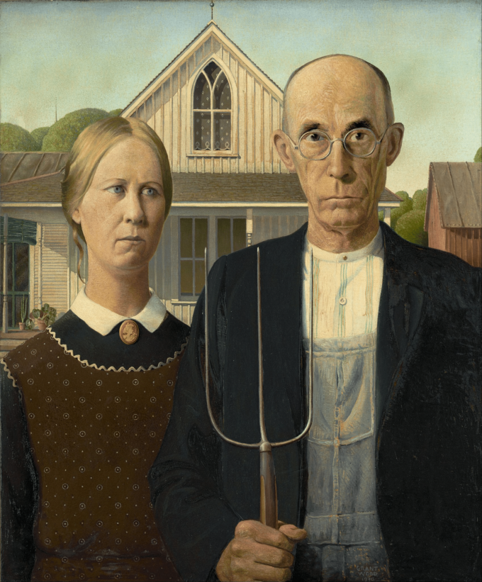 Gothic Americano – Grant Wood Grant Wood 70x85