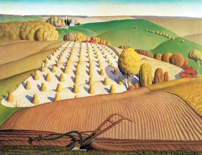 Lavorazione autunnale – Grant Wood Grant Wood 85x75