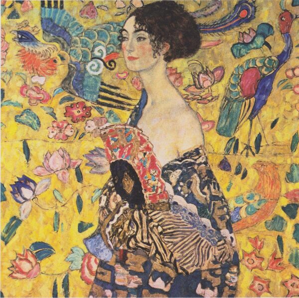 La dama con il ventaglio – klimt Gustav Klimt 70x70